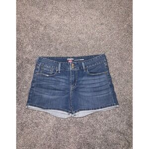 Levi Denizen Women's Blue Denim Modern Jean Shorts Size 14